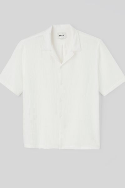Chemise manches courtes gaze de coton