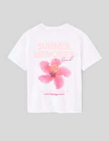 T-shirt imprim&eacute; devant/ dos