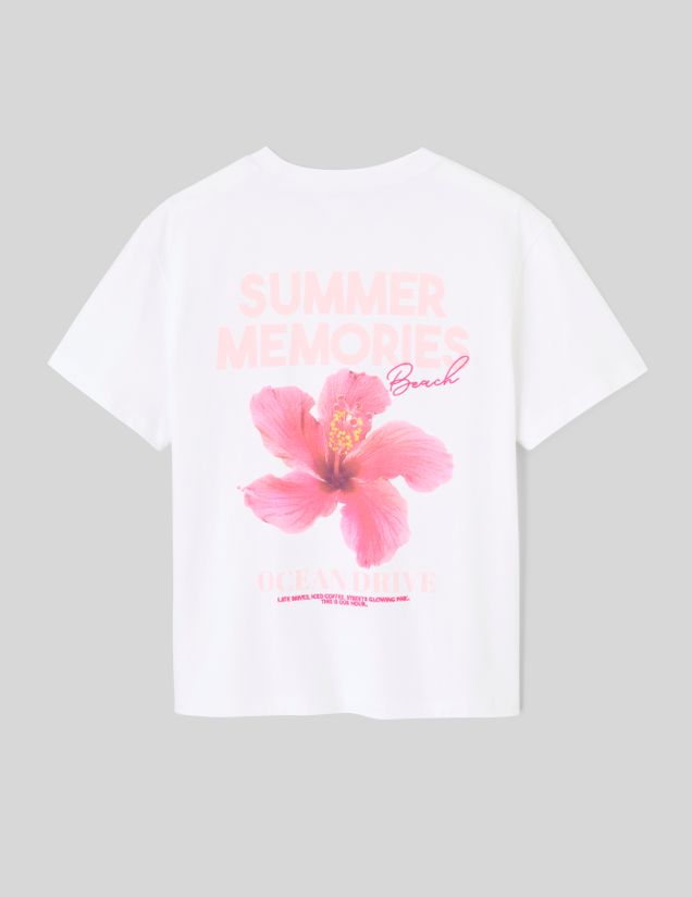 T-shirt imprim&eacute; devant/ dos