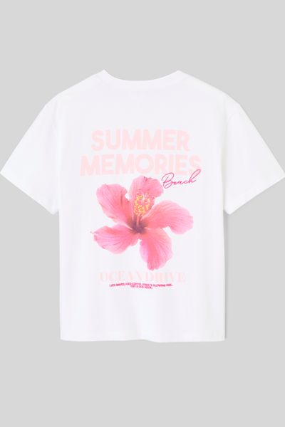 T-shirt imprim&eacute; devant/ dos