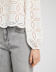 Blouse en broderie anglaise