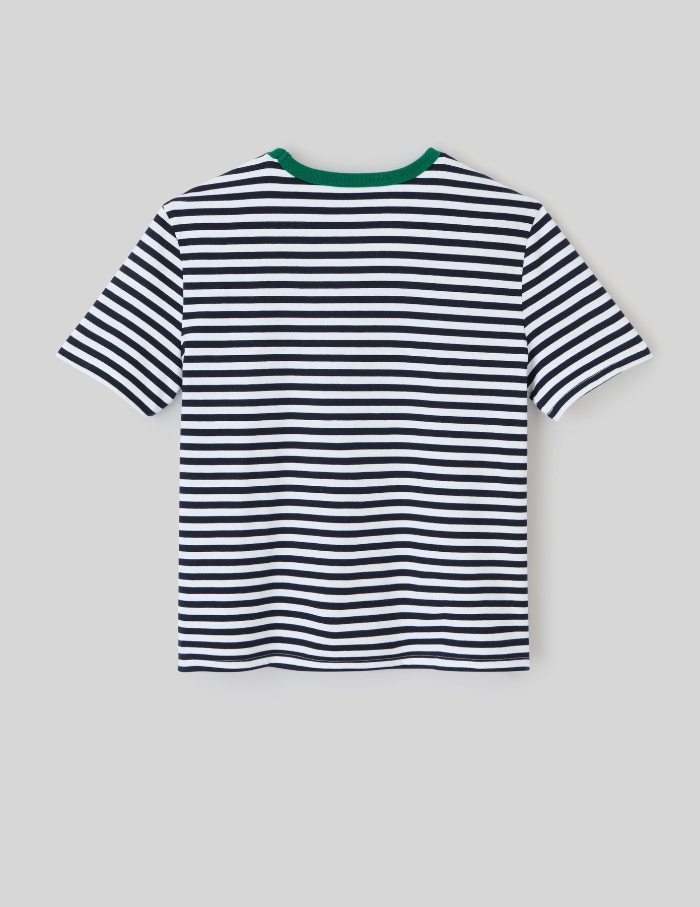 T-shirt rayé brodé