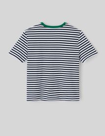 T-shirt rayé brodé
