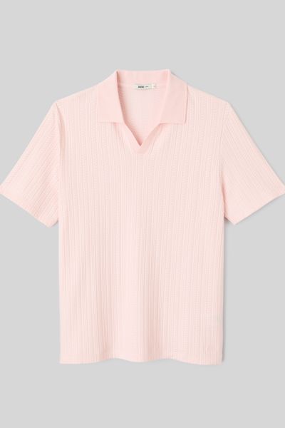 Polo matière fantaisie