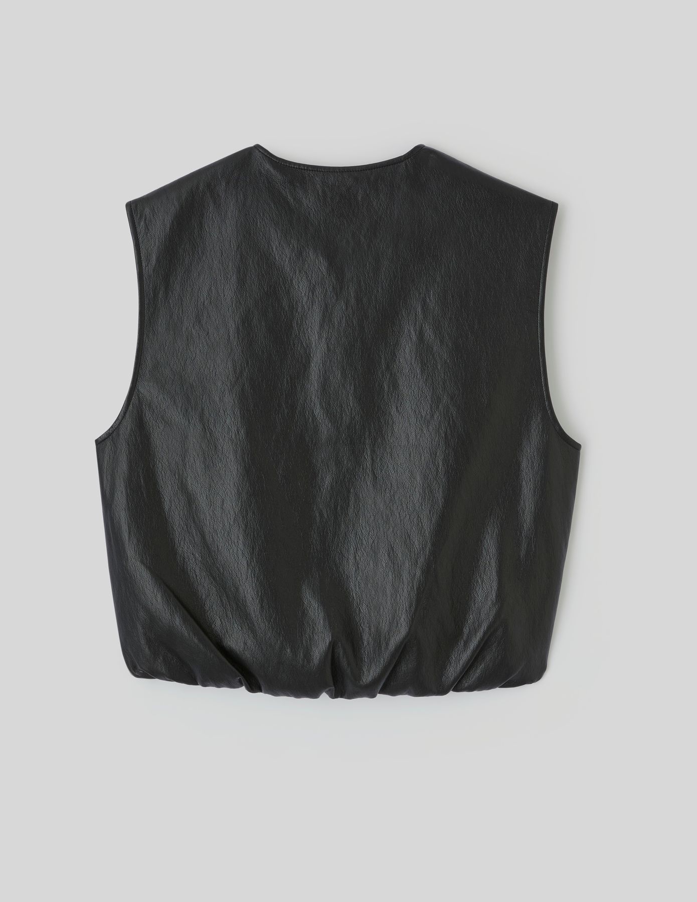Gilet sans manches en tissu enduit