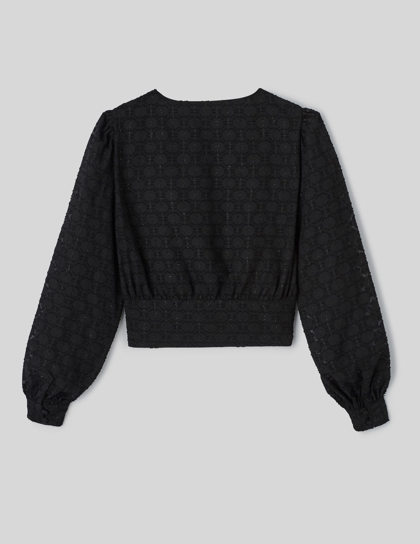 Blouse jacquard pailletée