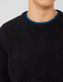 Pull chenille col rond