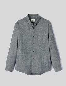 Chemise droite flanelle unie