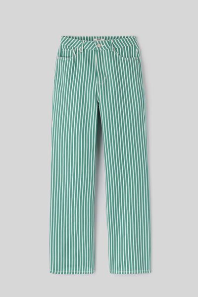Jean straight rayé