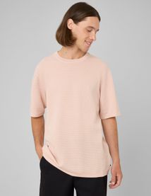 T-shirt maille textur&eacute;e