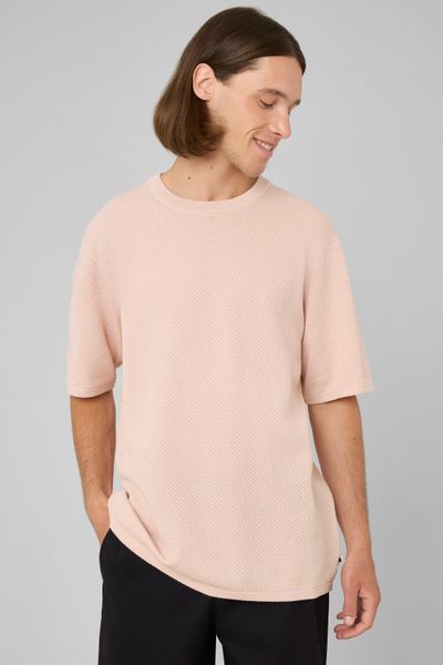 T-shirt maille textur&eacute;e