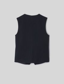 Gilet rayures sans manches