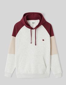 Sweat colorblock à capuche