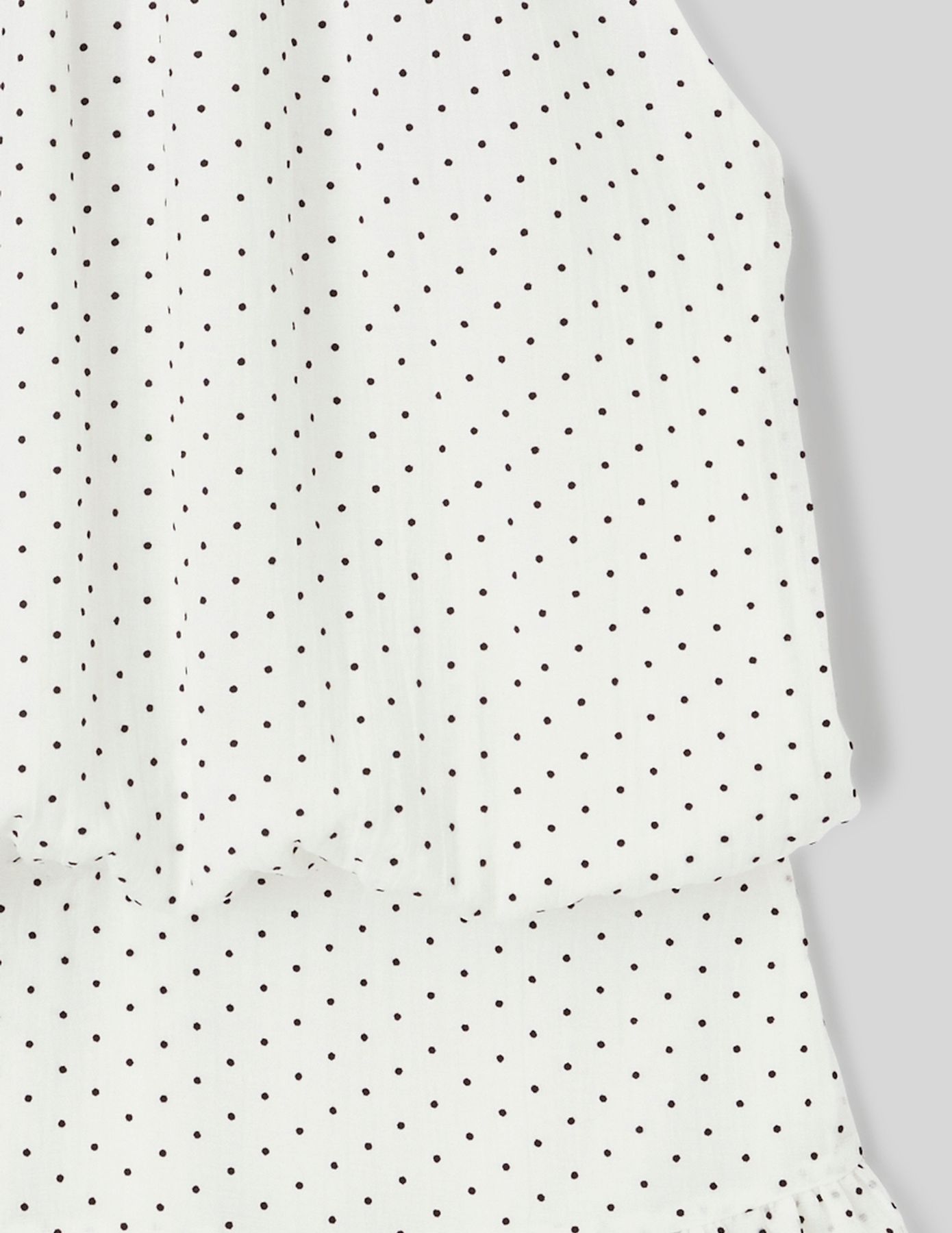 Robe courte imprim&eacute;e pois