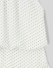 Robe courte imprim&eacute;e pois