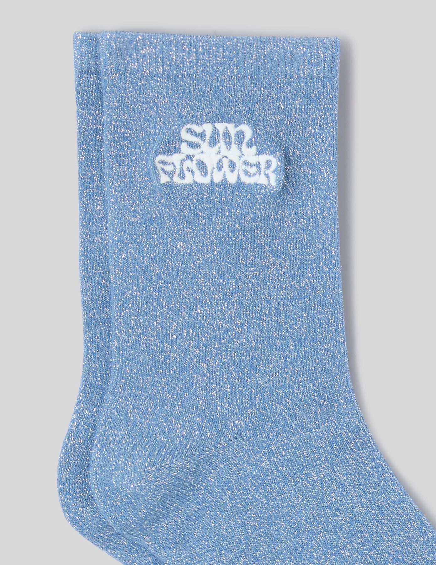 Lot de 2 paires de chaussettes brod&eacute;es