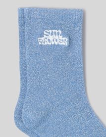Lot de 2 paires de chaussettes brod&eacute;es