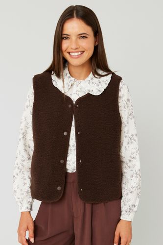 Gilet sherpa sans manches