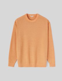 Pull col rond teint en pièce