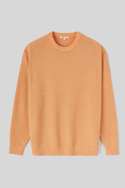 Pull col rond teint en pièce