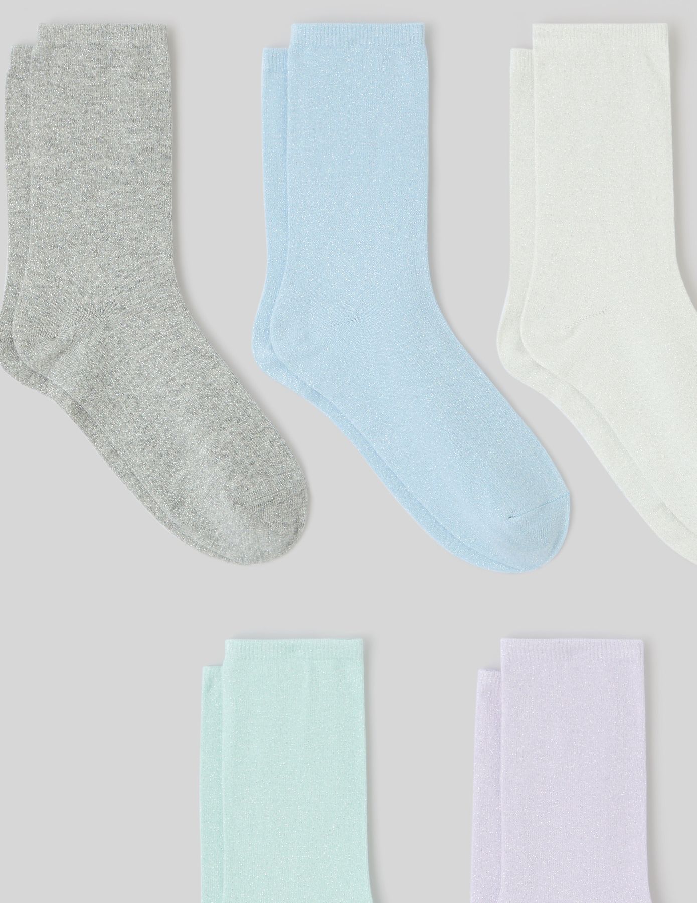 Lot de 5 paires de chaussettes lurex