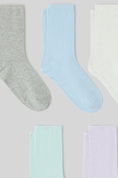 Lot de 5 paires de chaussettes lurex