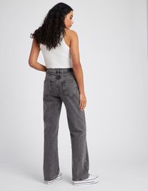 Jean straight taille haute