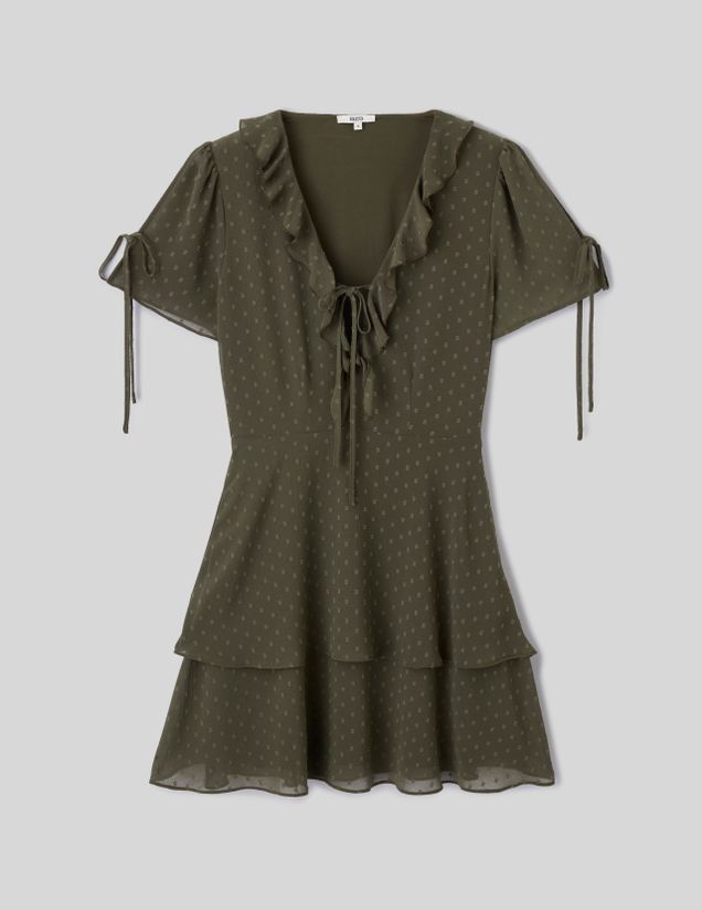Robe courte en plumetis