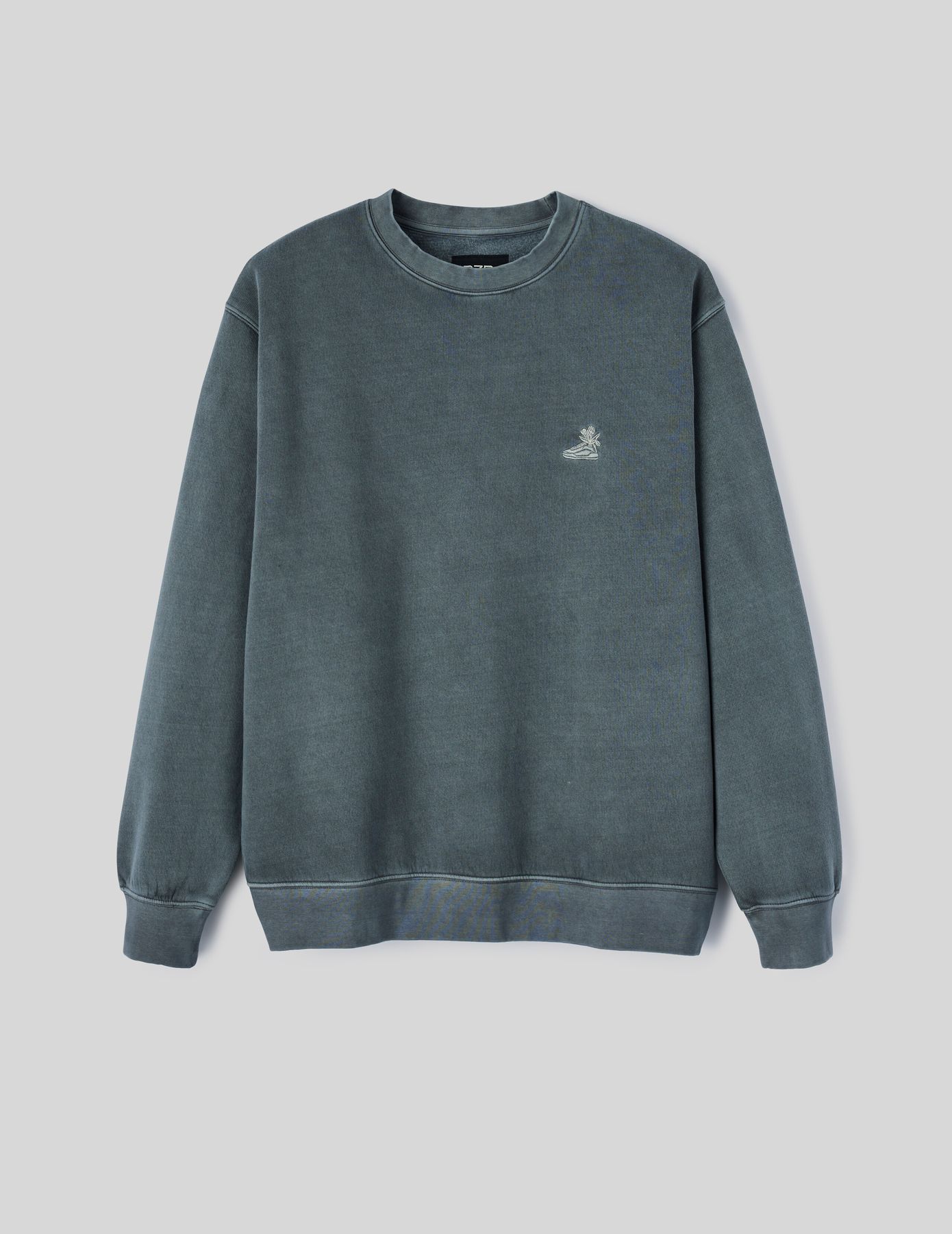 Sweat col rond brod&eacute;