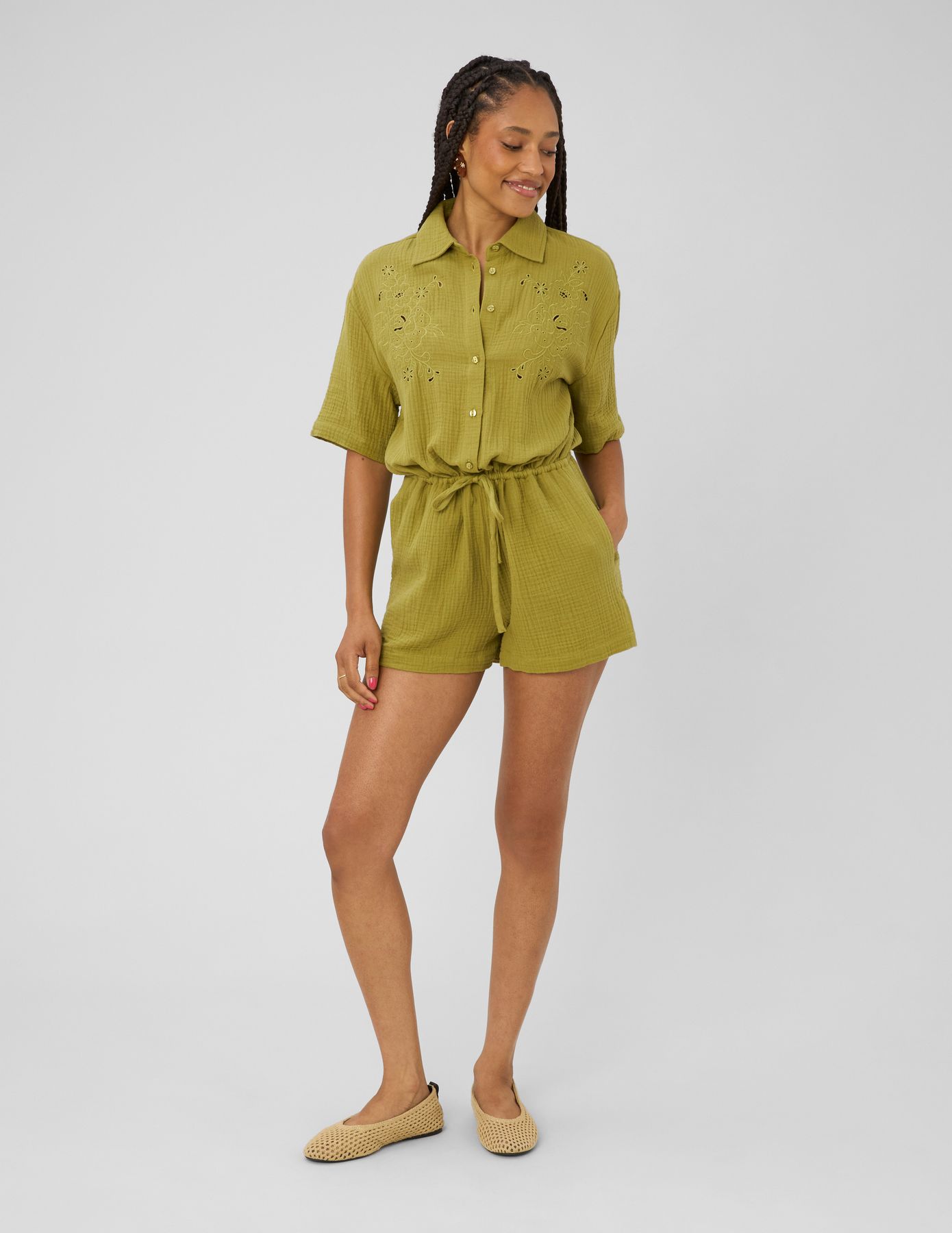 Combishort brorderie anglaise