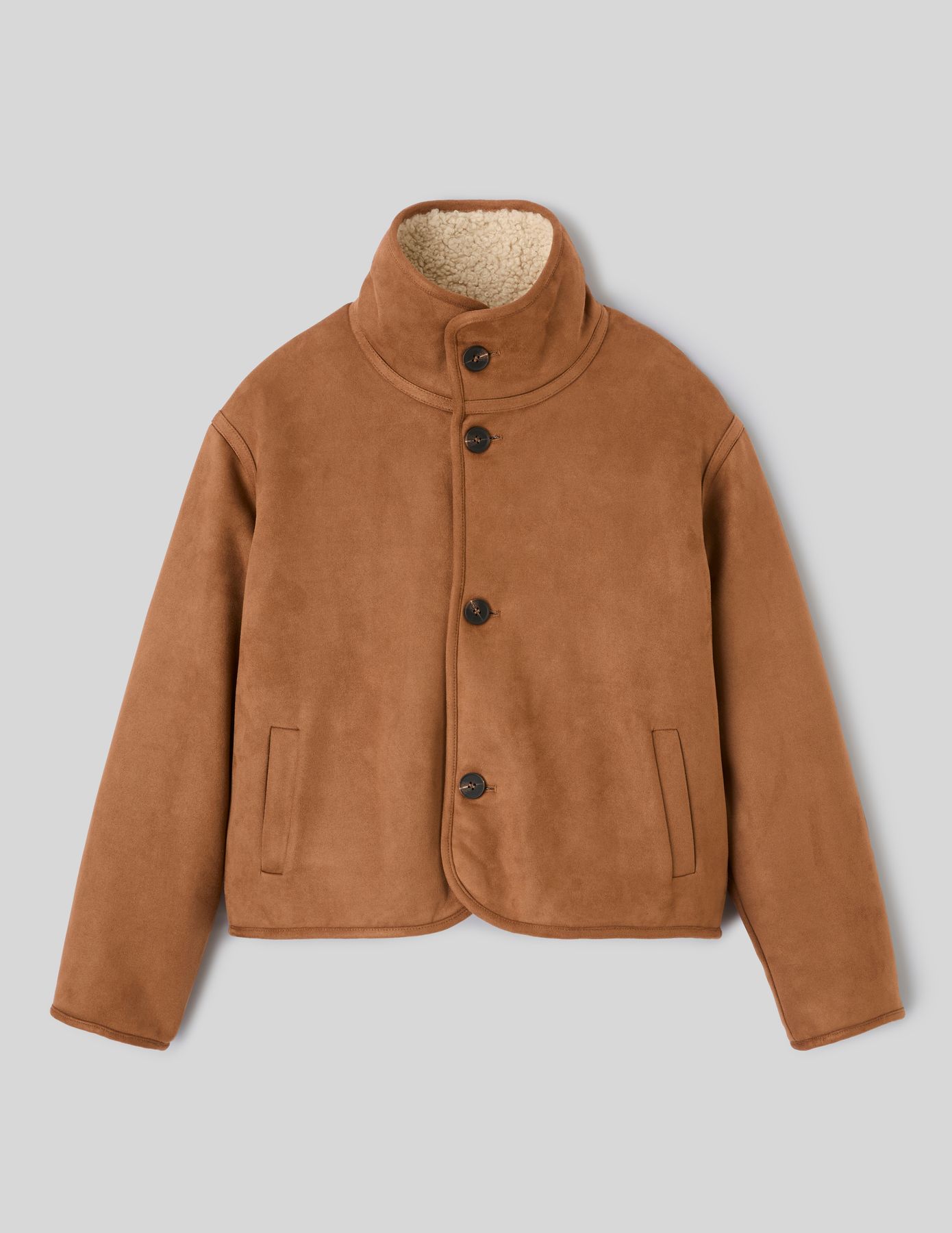 Veste en sherpa r&eacute;versible