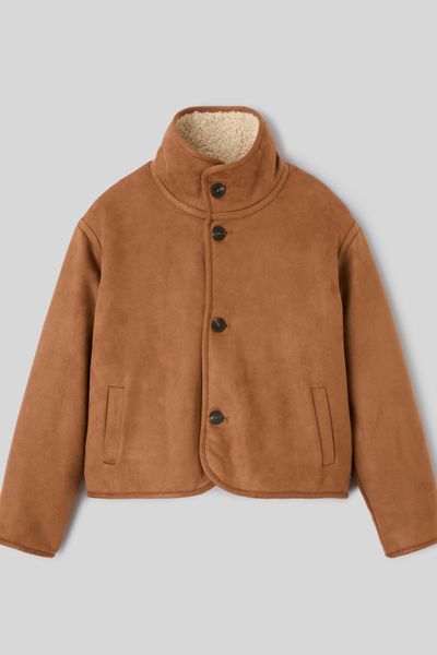Veste en sherpa r&eacute;versible