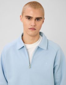 Sweat col polo zipp&eacute;