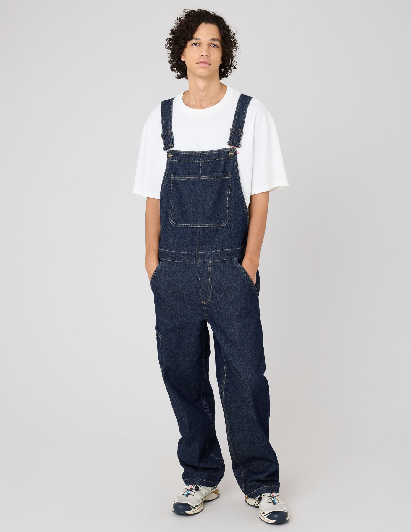 Salopette en jean brut