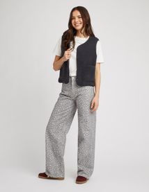 Gilet sans manches en sherpa