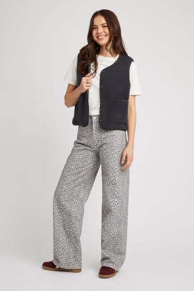 Gilet sans manches en sherpa