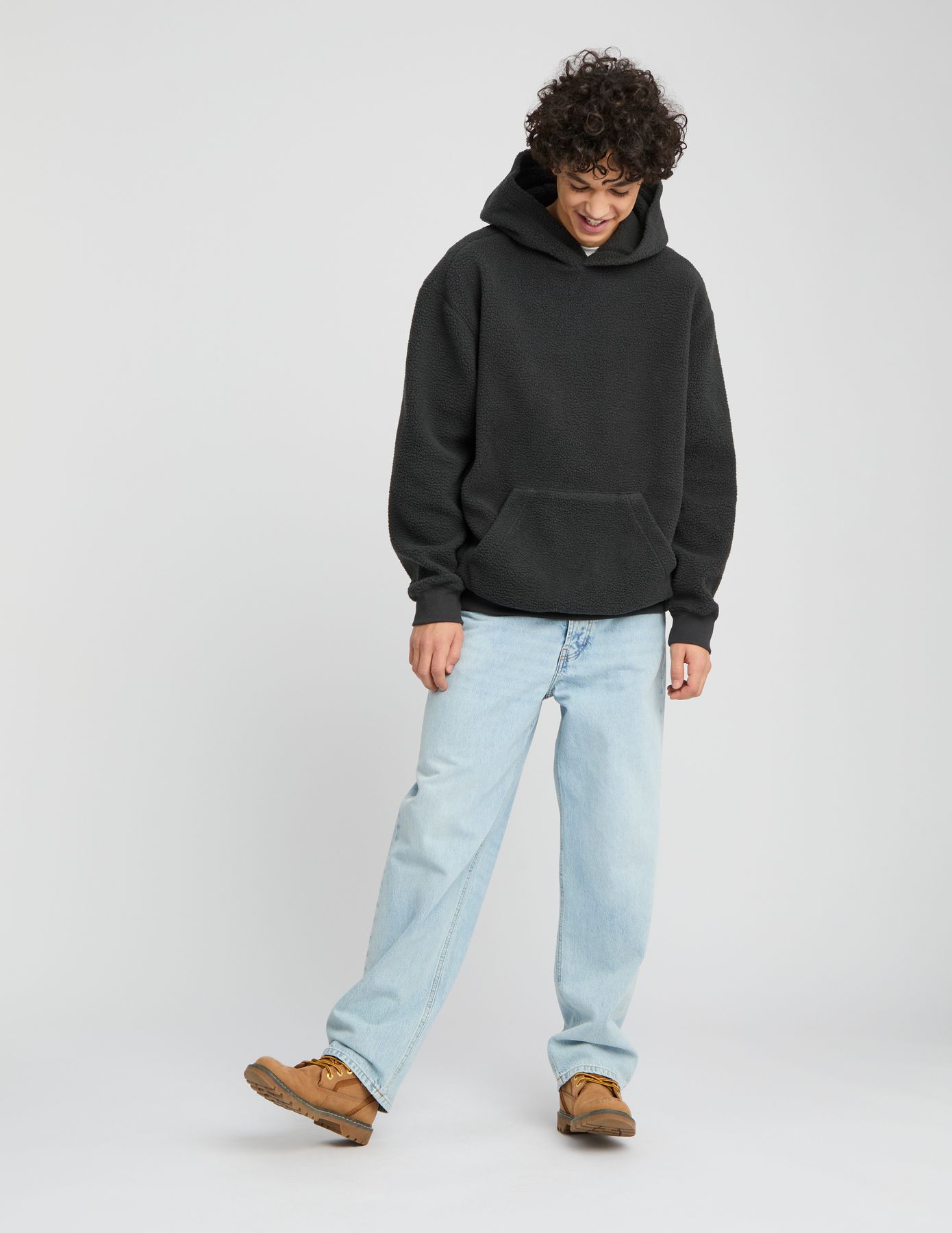 Sweat sherpa &agrave; capuche