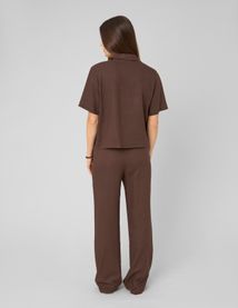 Chemise brod&eacute;e ajour&eacute;e