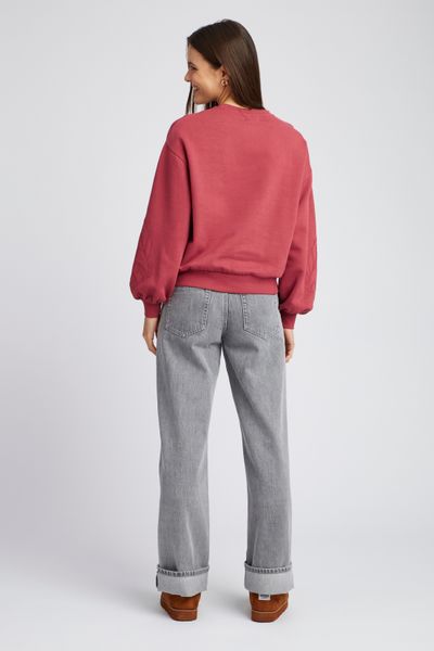 Sweat brodé manches