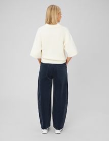Pantalon balloon en velours