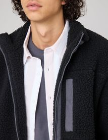 Blouson zippé sherpa
