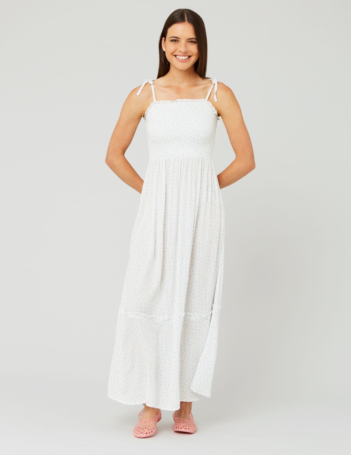 Robe longue imprimée