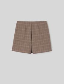 Jupe-short &agrave; carreaux
