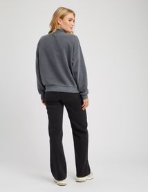 Sweat col montant pailleté