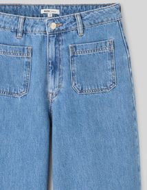 Jean wide leg cropped