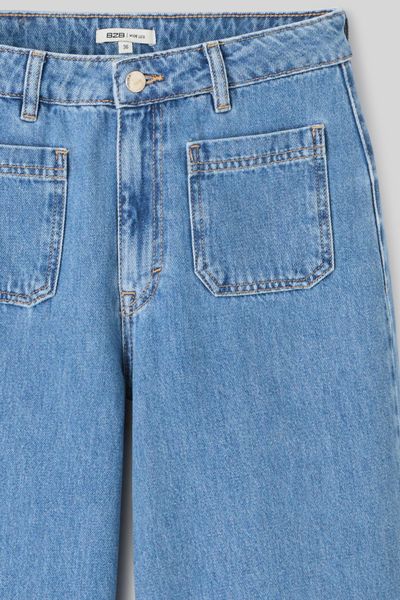 Jean wide leg cropped