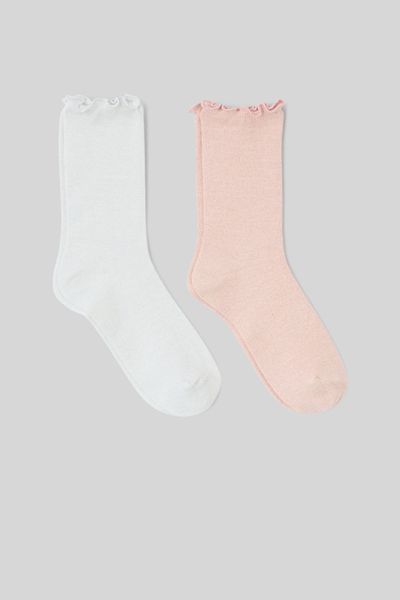 Lot de 2 paires de chaussettes lurex