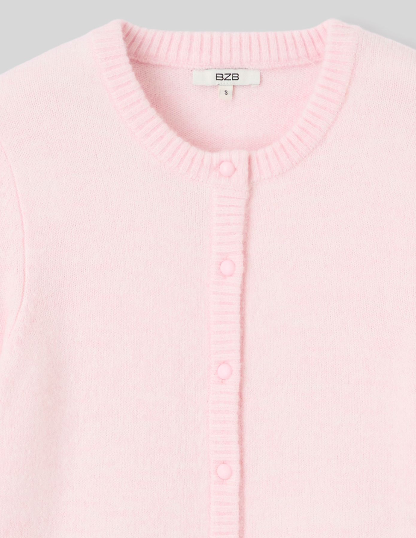 Gilet col rond boutonn&eacute;