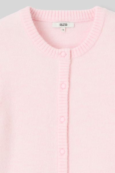 Gilet col rond boutonn&eacute;