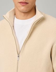 Pull col montant zippé